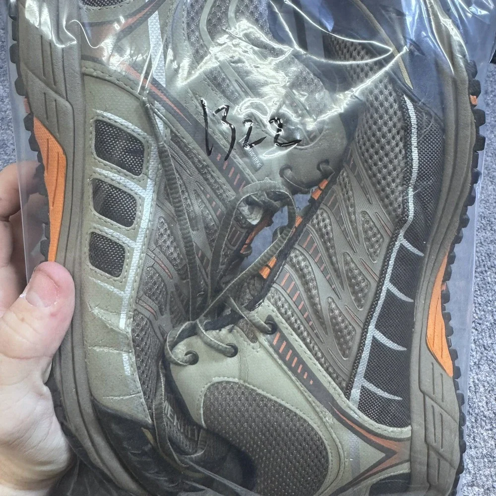 Merrell Hiking Boots Mens 10.5 Boulder Brindle Grey Waterproof EUC J39973